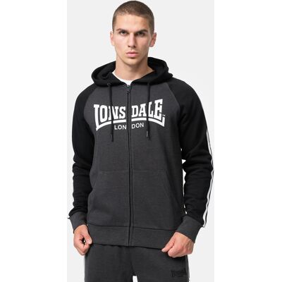 Lonsdale Men'S Hooded Zipsweat Jacket Regular Fit Čierna L Lonsdale Men'S Hooded Zipsweat Jacket Regular Fit Čierna L