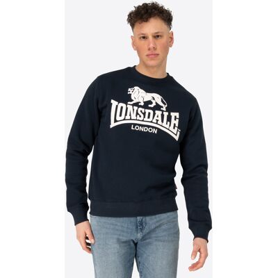 Lonsdale Men'S Crewneck Sweatshirt Slim Fit Modrá L Lonsdale Men'S Crewneck Sweatshirt Slim Fit Modrá L