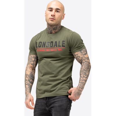 Lonsdale Men'S T-Shirt Regular Fit Kaki Xxl Lonsdale Men'S T-Shirt Regular Fit Kaki Xxl