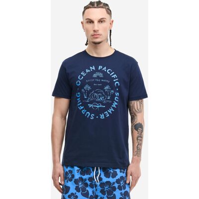 Tričko Ocean Pacific, Regular Fit Modrá Xxl Tričko Ocean Pacific, Regular Fit Modrá Xxl