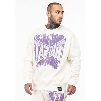 Tapout Men'S Crewneck Sweatshirt Oversized Biela S Tapout Men'S Crewneck Sweatshirt Oversized Biela S