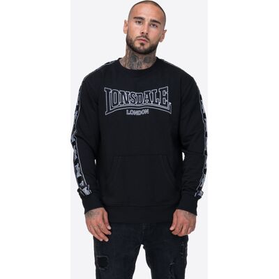 Lonsdale Men'S Crewneck Sweatshirt Regular Fit Čierna Xl Lonsdale Men'S Crewneck Sweatshirt Regular Fit Čierna Xl