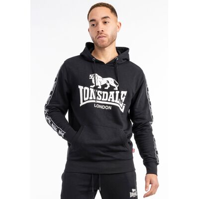 Lonsdale Men'S Hooded Sweatshirt Regular Fit Čierna M Lonsdale Men'S Hooded Sweatshirt Regular Fit Čierna M