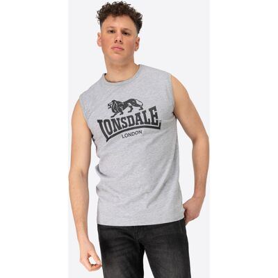 Lonsdale Men'S Sleeveless T-Shirt Regular Fit Šedá M Lonsdale Men'S Sleeveless T-Shirt Regular Fit Šedá M