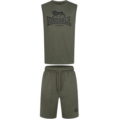 Lonsdale Men'S Sleeveless T-Shirt & Shorts Set Regular Fit Šedá Xl Lonsdale Men'S Sleeveless T-Shirt & Shorts Set Regular Fit Šedá Xl