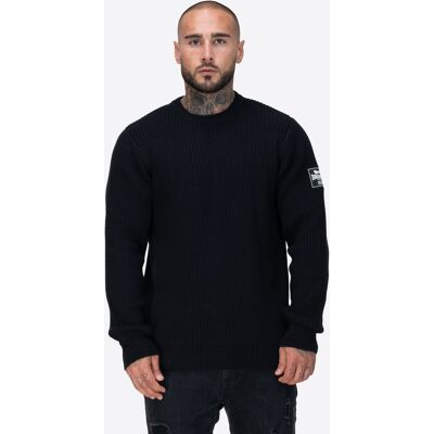 Lonsdale Men'S Knitted Pullover Regular Fit Čierna M Lonsdale Men'S Knitted Pullover Regular Fit Čierna M