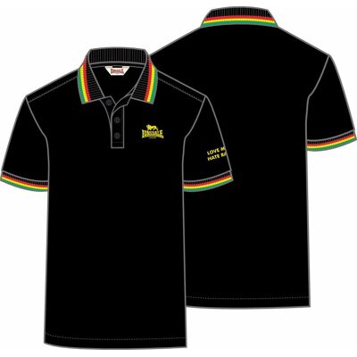 Pánske Polo Tričko Lonsdale Regular Fit Čierna 3xl Pánske Polo Tričko Lonsdale Regular Fit Čierna 3xl