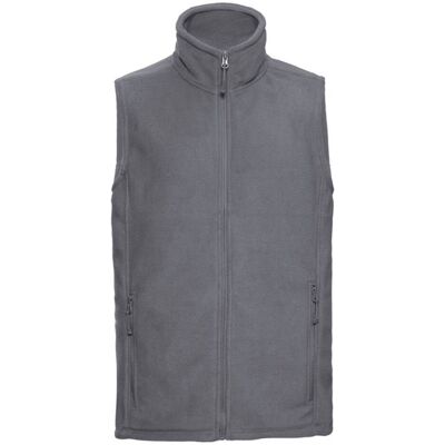 Men'S Grey Fleece Vest Pill-Free Fleece Russell Šedá M Men'S Grey Fleece Vest Pill-Free Fleece Russell Šedá M