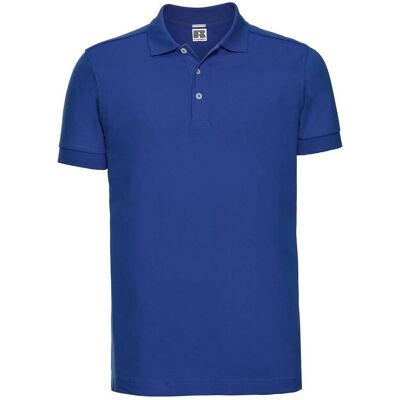 RUSSELL Men'S T-Shirt Stretch Polo R566m 95% Smooth Cotton Ring-Spun 5% Lycra 205g/210g Modrá 3xl RUSSELL Men'S T-Shirt Stretch Polo R566m 95% Smooth Cotton Ring-Spun 5% Lycra 205g/210g Modrá 3xl