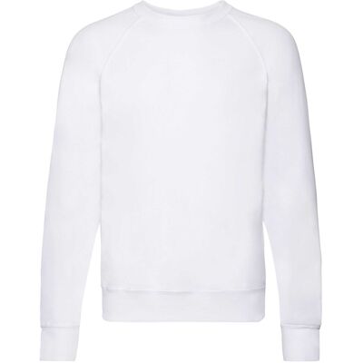 Pánska Biela Mikina Lightweight Raglan Sweat Fruit Of The Loom Biela L Pánska Biela Mikina Lightweight Raglan Sweat Fruit Of The Loom Biela L