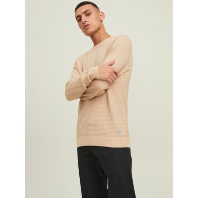 Béžový Pánsky Vzorovaný Sveter Jack & Jones Atlas Čierna Xxl Béžový Pánsky Vzorovaný Sveter Jack & Jones Atlas Čierna Xxl