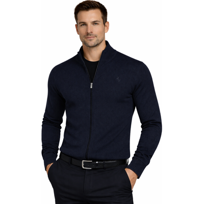 Polo Lara - Pánsky Kardigan - Modrý Čierna Xxl Polo Lara - Pánsky Kardigan - Modrý Čierna Xxl