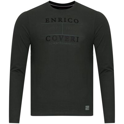 Enrico Coveri Pánske Tričko S Dlhým Rukávom Kaki Xl Enrico Coveri Pánske Tričko S Dlhým Rukávom Kaki Xl