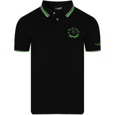 Plein Sport - Pánske Polo Tričko Čierna L Plein Sport - Pánske Polo Tričko Čierna L