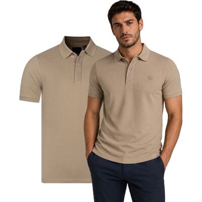 Enrico Coveri - Pánske Polo Tričko Krémová L Enrico Coveri - Pánske Polo Tričko Krémová L