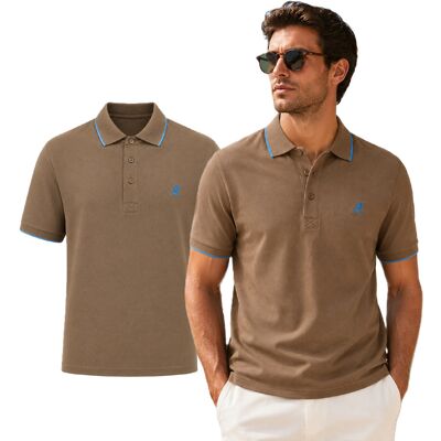U.S. GRAND POLO EQUIPMENT & APPAREL Pánske Polo Tričko U.S. Grand Polo Hnedá 3xl U.S. GRAND POLO EQUIPMENT & APPAREL Pánske Polo Tričko U.S. Grand Polo Hnedá 3xl