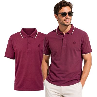 Lotto - Pánske Polo Tričko Tmavočervená 3xl Lotto - Pánske Polo Tričko Tmavočervená 3xl