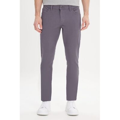 AC&Co / Altınyıldız Classics Pánske Antracitové Chinos Nohavice Šedá 52 AC&Co / Altınyıldız Classics Pánske Antracitové Chinos Nohavice Šedá 52