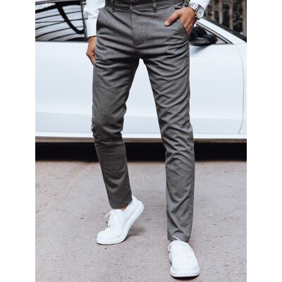 DStreet Pánske Chino Nohavice Tmavosivé Biela 32 DStreet Pánske Chino Nohavice Tmavosivé Biela 32