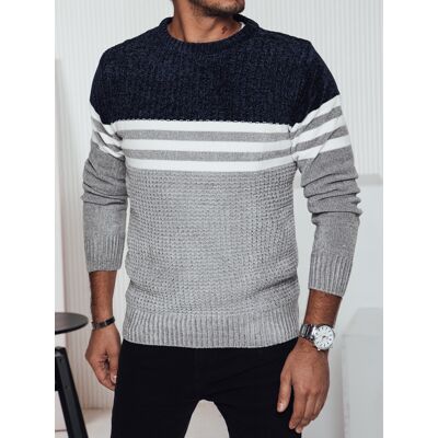 Pánsky Pruhovaný Sveter Dstreet Modrá Xxl Pánsky Pruhovaný Sveter Dstreet Modrá Xxl