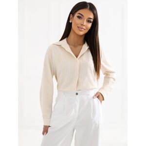 Factory Price Béžová Rozopínacia Košeľa S Dlhým Rukávom Biela One Size Factory Price Béžová Rozopínacia Košeľa S Dlhým Rukávom Biela One Size