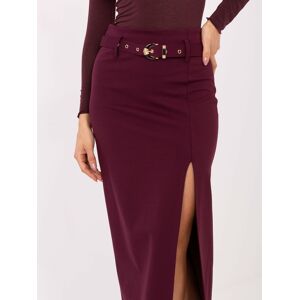 RUE PARIS Bordová Puzdrová Sukňa S Rozparkom Tmavočervená L RUE PARIS Bordová Puzdrová Sukňa S Rozparkom Tmavočervená L
