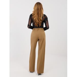 LAKERTA Dámske Jednofarebné Nohavice Camel Čierna 40 LAKERTA Dámske Jednofarebné Nohavice Camel Čierna 40