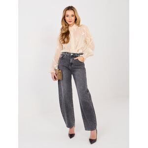 LAKERTA Béžová Vzorovaná Blúzka Čierna L LAKERTA Béžová Vzorovaná Blúzka Čierna L