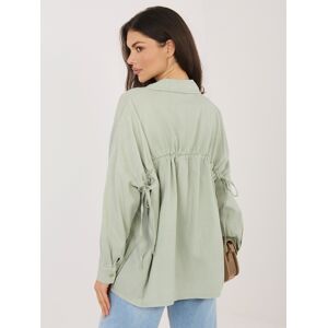 Italy Moda Khaki Letná Košeľa S Viazaniami Kaki One Size Italy Moda Khaki Letná Košeľa S Viazaniami Kaki One Size