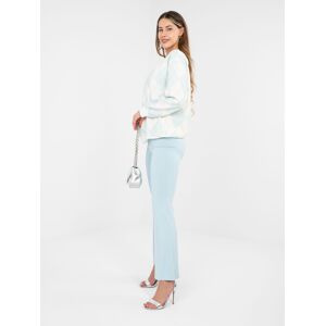 RUE PARIS Teplákové Nohavice Svetlomodré Biela M RUE PARIS Teplákové Nohavice Svetlomodré Biela M