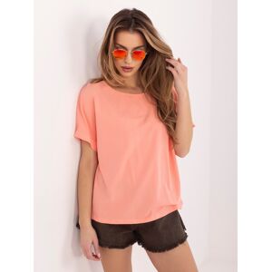 Oversize Blúzka Rue Paris - Broskyňová Oranžová L Oversize Blúzka Rue Paris - Broskyňová Oranžová L