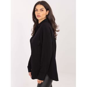 LAKERTA Čierna Jednofarebná Košeľa Čierna L LAKERTA Čierna Jednofarebná Košeľa Čierna L