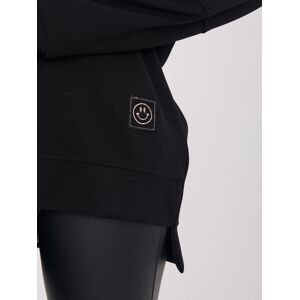 RUE PARIS Čierna Mikina S Úsmevom Čierna S RUE PARIS Čierna Mikina S Úsmevom Čierna S