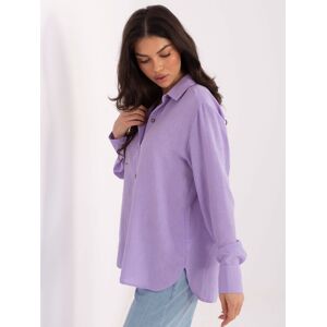 LAKERTA Dámska Jednofarebná Košeľa Svetlofialová Svetlomodrá M LAKERTA Dámska Jednofarebná Košeľa Svetlofialová Svetlomodrá M