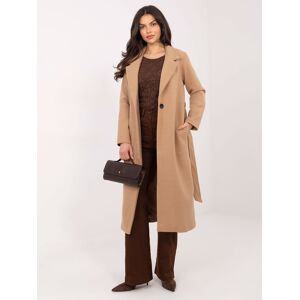 Och Bella Dámsky Camel Kabát Hnedá M Och Bella Dámsky Camel Kabát Hnedá M