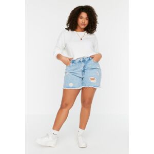 Dámske Kraťasy Trendyol Bermuda Modrá 44 Dámske Kraťasy Trendyol Bermuda Modrá 44