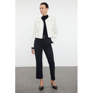 Dámske Nohavice Trendyol Cigarette Čierna 38 Dámske Nohavice Trendyol Cigarette Čierna 38