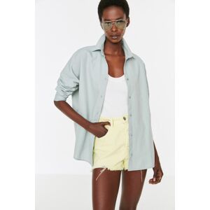 Dámska Košeľa Trendyol Basic Šedá 32 Dámska Košeľa Trendyol Basic Šedá 32