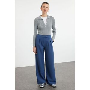 Dámske Nohavice Trendyol Modrá 32 Dámske Nohavice Trendyol Modrá 32