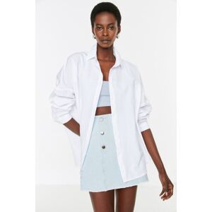 Dámska Košeľa Trendyol Basic Šedá 32 Dámska Košeľa Trendyol Basic Šedá 32