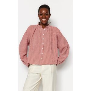 Dámska Košeľa Trendyol Plaid Ružová 32 Dámska Košeľa Trendyol Plaid Ružová 32