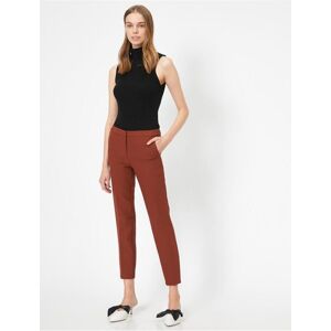 Nohavice Koton Tmavočervená 34 Nohavice Koton Tmavočervená 34