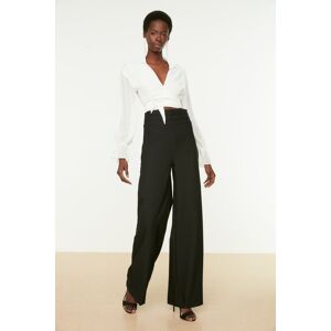 Dámske Nohavice Trendyol Detailed Čierna 32 Dámske Nohavice Trendyol Detailed Čierna 32