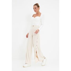 Dámske Nohavice Trendyol Biela 42 Dámske Nohavice Trendyol Biela 42