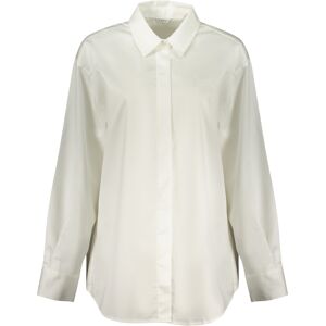 GUESS JEANS Biela Jednofarebná Košeľa M GUESS JEANS Biela Jednofarebná Košeľa M