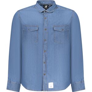 U.S. GRAND Modrá Rifľová Košeľa S Dlhým Rukávom Xl U.S. GRAND Modrá Rifľová Košeľa S Dlhým Rukávom Xl