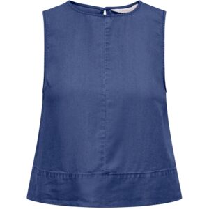 Only Bezrukávová Blúzka Modrá M Only Bezrukávová Blúzka Modrá M