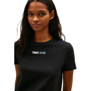 Tommy Hilfiger Jeans Tommy Hilfiger Dámske Tričko Čierna M Tommy Hilfiger Jeans Tommy Hilfiger Dámske Tričko Čierna M
