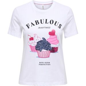 Dámske Tričko Only Biela M Dámske Tričko Only Biela M