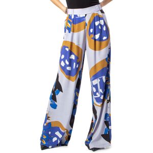 Desigual Dámske Vzorované Nohavice Modrá Xl Desigual Dámske Vzorované Nohavice Modrá Xl